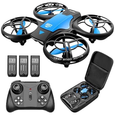 4DRC Mini drone per bambini, quadricottero radiocomandato a mano, con 3 batterie, tempo di volo più lungo, mantenimento dell'altitudine, modalità senza testa, lancio GO, flip 3D e 3 modalità di