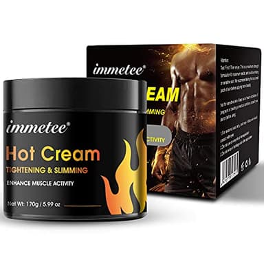 immetee Crema calda, crema dimagrante brucia grassi anticellulite, crema rassodante per il corpo di perdita di peso, gel modellante per il corpo (crema calda 170g)