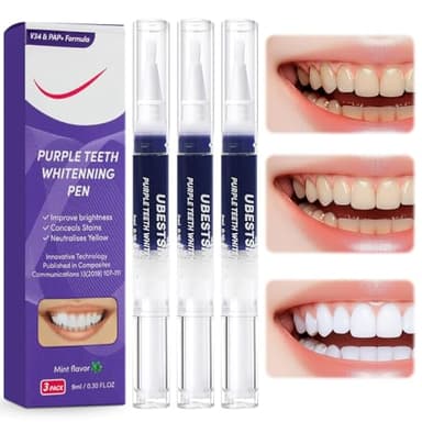 3 Pezzi Penna Sbiancante Denti, Penna Sbiancante Denti Professionale, Kit Sbiancante Denti, Sbiancante Denti Applicazioni, Efficacemente Rimuove le Macchie Dentali, Sbiancamento Dentale Veloce