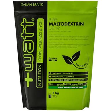 Pure Maltodextrin Doypack - Integratore di Carboidrati Complessi per Fornire Energia Prolungata- Formato: 1 Kg