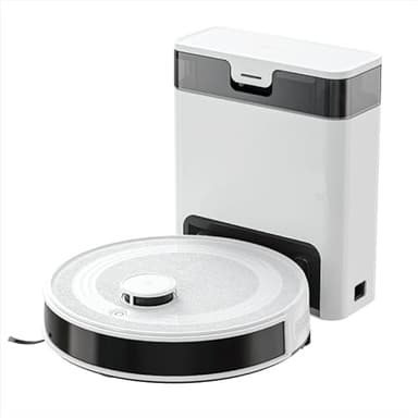 Lefant M2Pro Robot Aspirapolvere Lavapavimenti con Mappatura,5500Pa,Svuotamento Automatico Polvere,Navigazione Laser dTOF,Tecnologia di Evitamento Degli Ostacoli PSD,Pulizia Personalizzata,Wi-fi/Alexa