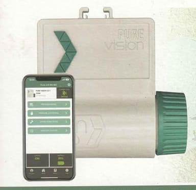 Rain Pure Vision Centralina 1 2 3 4 Zone | Irrigazione Wifi per Impianto Irrigazione Automatica Giardino | Gestione da App Android iOS (2 Zone)