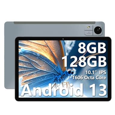 Monovate 10.1 Pollici Tablet Android 13, Tablet PC 8GB RAM+128GB ROM, Unisoc T606 Octa-Core Processor, Dual 4G LTE | 5G | WiFi | 7000mAh | BT5.0 |Type-C | 5MP+13MP