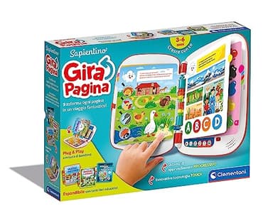 Clementoni - 16430 - Sapientino - Girapagina, Libro Educativo Ed Interattivo Parlante per Stimolare L'Interesse alla Lettura, per Bambini dai 2 Anni (Gioco in Italiano)
