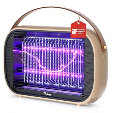 Buzbug Lampada Antizanzare LED Interno Esterno, Durata 10 Anni, Batteria Ricaricabile 5200mAh, Trappola Portatile per Zanzare, Moscerini, Falene, Vespe – MA015C