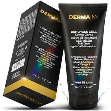 Renovase Cell - Crema Anticellulite Forte - Crema Rassodante Corpo Forte - Crema Cellulite Gambe e Glutei - Crema Drenante Gambe