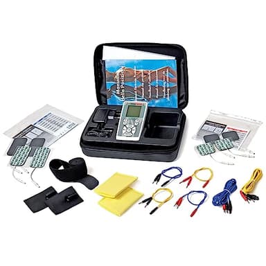 I-TECH Physio, Elettrostimolatore 2 Canali Indipendenti, Display Retroilluminato, Intensità Massima 200 mAh (100 per Canale)