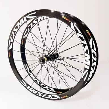 NBTRXWAFR Set di Ruote per Bici da Strada 700C * 23C-25C-28C 40 / 50MM Cerchio Freno C/V in Lega di Alluminio Mozzo 20H A Sgancio Rapido per Set di Ruote 7 8 9 10 11 velocità,Bianca,40MM