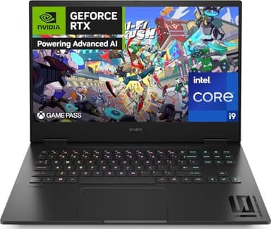 HP OMEN 16-wf1003sl Notebook, Intel Core i9-14900HX, 32GB RAM DDR5, 1TB SSD PCIe NVMe, Display 16,1" FHD 165Hz IPS, RTX 4070 8GB GDDR6, 3 Mesi di PC Game Pass Incluso, Windows 11, Nero