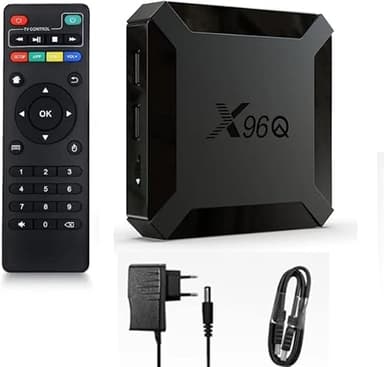 X96,Q 2 GB di RAM e 16 GB di ROM Box Android TV Box Media Player Alta qualità (Android 11.0) con telecomando e cavo HDMI, lettore multimediale Box TV 4K