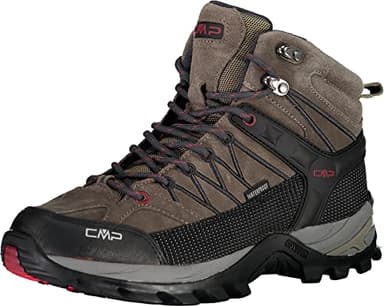 CMP Rigel Mid Trekking Shoes Wp, Scarpe da trekking Uomo, Torba Antracite, 43 EU