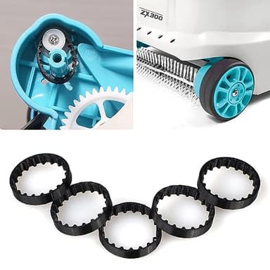 SZLTZK 5 cinghie di ricambio per robot pulitore automatico per piscine INTEX ZX300, kit di ricambio per aspirapolvere per piscina, aspirapolvere per piscine interrate, accessori per la pulizia della