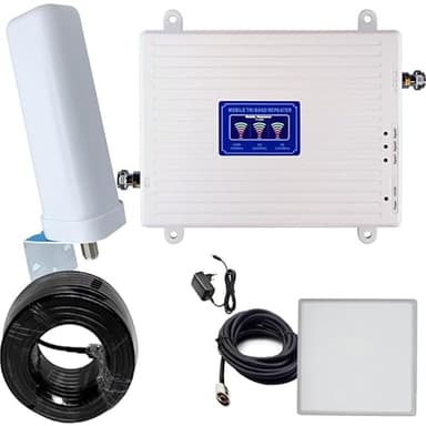Amplificatore Segnale Cellulare 4G 3G 2G GSM LTE WCDMA, Ripetitore Segnale Cellulare (900/1800/2100mhz B1/3/8)