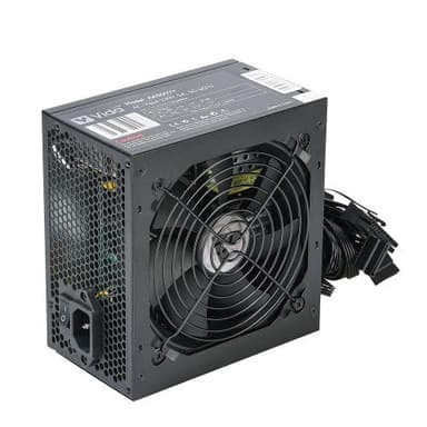 JUSTOP Black ATX 500W PSU, alimentatore di commutazione, PC desktop computer, ventola 120mm, 4+4-pin 12V, 6x SATA