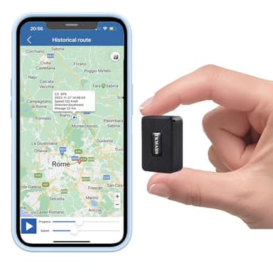 Micro Localizzatore GPS Spia Auto Mini GPS Tracker con Microfono Portatile Mini Localizzatore APP Senza Abbonamento IP65 Impermeabile Magnete Integrato per Bambini Anziani