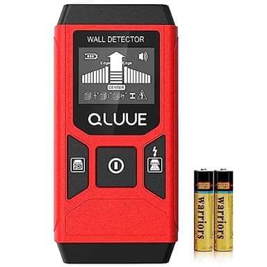 QLUUE Rilevatore di Bulloni Multifunzione 5 in 1 con Display LCD e Allarme Acustico per Trovare Linee Elettriche, Travi in Legno, Tubi Metallici, Ecc