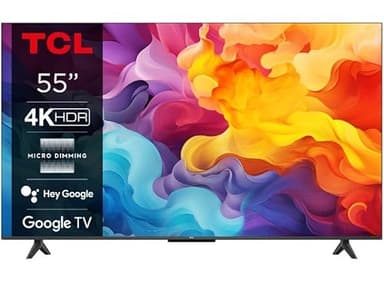 TCL 55P655 - Smart TV 55 Pollici 4K LCD DVB-T2 Nero