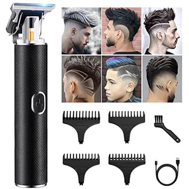 Tagliacapelli Uomo Professionale,Trimmer 0mm, Trimmer Barba,Elettrico Barba Kit per Uomo,Trimmer Capelli Con USB Ricaricabile Impermeabile Schermo LCD per Bambini Adulti Barbiere.