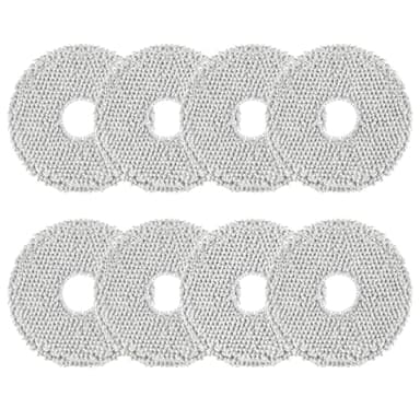 Spofan 8 Pezzi Panni Mop per ECOVACS DEEBOT X2/T20/T20e/T30 OMNI, T30S Pro/Combo für Xiaomi X20/X10+ Plus für Dreame L10s/L10/L20/X40/L40 Ultra Aspirapolvere, Riutilizzabili e Lavabili
