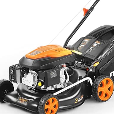 Tagliaerba a benzina a trazione FUXTEC FX-RM4346 - Tosaerba a scoppio a motore 3n1 semovente e mulching, Easy Clean, larghezza di taglio 43 cm, sacco raccoglierba da 40L