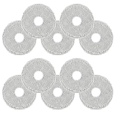 VIEWALL 10 Panni Mocio per Dreame X40 Ultra/X50 Ultra/L10s Ultra Gen 2 /L40 Ultra/MOVA E30 Ultra/L10s Pro Ultra Heat/L10 Ultra/L20 Ultra Aspirapolvere Microfibra Morbida Lavabile e Riutilizzabile