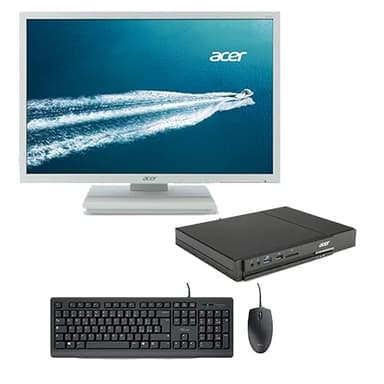 Postazione Completa all-in-One pc Fisso Acer Veriton N4630G Celeron G1840T | 8 GB | SSD 240 | Windows 10 PRO | Monitor Acer 22" B226WL | Wi-Fi (Ricondizionato)