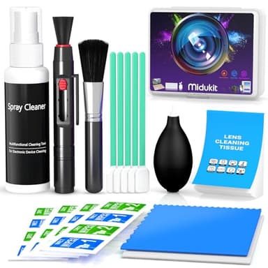 Kit Pulizia Macchina Fotografica, Kit Pulizia Fotocamera Reflex Digitale Compatibile Con Canon Sony Nikon, Kit Di Pulizia Dell'Obiettivo Della Fotocamera, Kit Di Pulizia Del Sensore Della Fotocamera