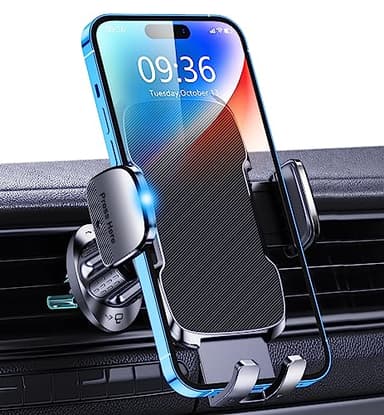 Glangeh Porta Cellulare Auto, [2025 Upgrated Clip] Supporto Telefono Auto per Presa D'aria Dell'Auto, 360°di Rotazione Supporti per Telefoni Cellulari Universale Compatibile con iPhone/Galaxy (4-7')
