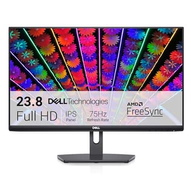 Dell S2421NX 24" Full HD (1920x1080) Monitor, 75Hz, IPS, 4ms, AMD FreeSync, Lunetta ultrasottile, 2x HDMI, Nero