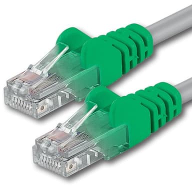 Cavo patch 1aTTack CAT5 CAT 5e cavo di rete 2X spina RJ45 Crossover CAT 5 UTP Cross - 2m