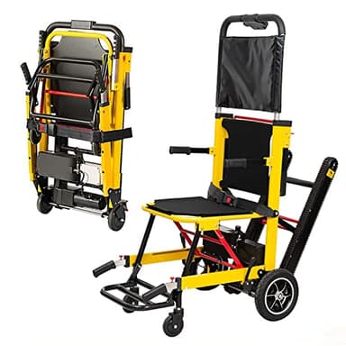 Montascale Elettrico per Sedia a rotelle, Sedia a rotelle Pieghevole per Scale per Anziani disabili, ascensori per sedie a rotelle Portatili per Scale mobili Possono Salire e scendere Le Scale Sedia,