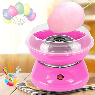 Sarah Macchina per Zucchero Filato Elettrico Professionale Preparazione Cotton Candy Maker Cotton Candy Machine Sweet Party per Bambino in Casa(Rosa)