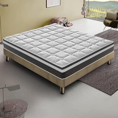 Materassiedoghe - Materasso Memory Foam Alto 20 o 30 cm - Ortopedico - 13 Zone di Comfort - 100% Made in italy - Massima Traspirabilità (Matrimoniale 160x190 cm, Alto 30 cm)
