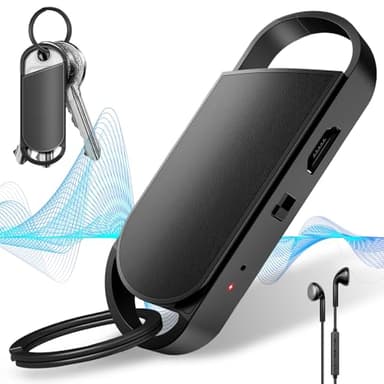 Registratore vocale digitale da 64 GB, con capacità di registrazione di 750 ore e 30 ore di registrazione continua, dittafono portatile per lezioni, riunioni, interviste, aule, funzionamento con un