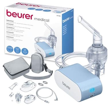 Beurer IH 60 Aerosol Portatile a Microcompressore con Batteria al Litio, circa 0.25 ml/min