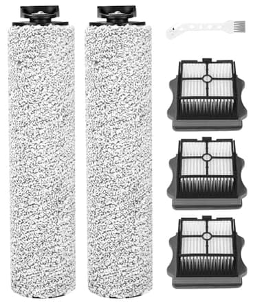 Toaren Spazzole a Rullo e Filtro Ricambi per Tineco iFloor 3/Floor One S3,Aspirapolvere Accessori,Umido e a Secco,3 Filtri HEPA+2 Spazzole a Rullo+1 Spazzola di Pulizia