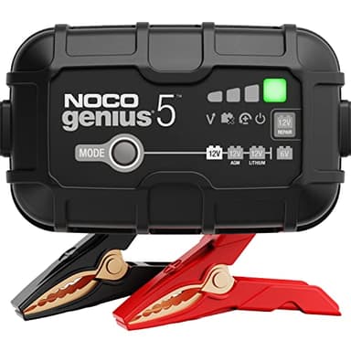NOCO GENIUS5: Caricabatterie da 5A, 6V e 12V, Mantenitore di Carica e Desolfatore con Compensazione della Temperatura