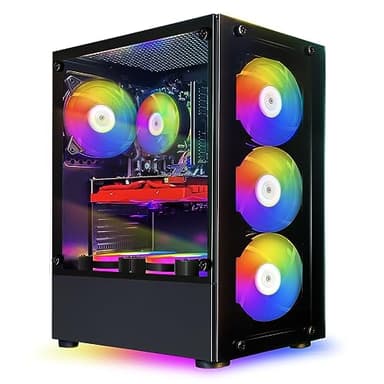STGSivir PC Gaming Fisso,Core i7 fino a 3.9GHz, GeForce GTX 1660 Super 6GB GDDR6, 16GB, SSD 512GB, WiFi 600M, BTB 5.0, RGB Fan x 6, Windows10 H64