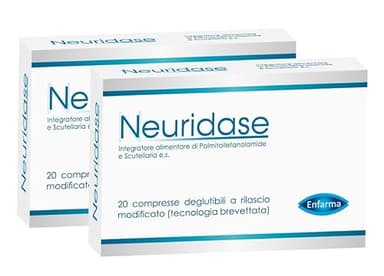 Neuridase Integratore Alimentare di Palmitoiletanolamide PEA e Scutellaria Baicalensis 20 compresse (40)