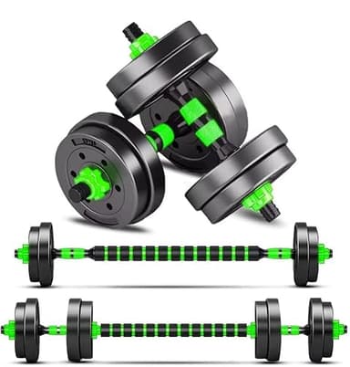 BCBIG manubri pesi palestra regolabili set Uomini e Donne kit per flessioni bilanciere e manubri 2 in 1 coppia completo,10kg(5kg*2)