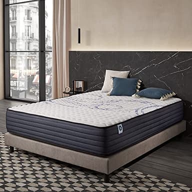 Naturalex - Materasso Matrimoniale 160x190 cm - Perfectsleep - Altezza 30 cm - Schiuma Memory HR, Blue Latex, Ergonomico, Solido, Ipoallergenico - Lato Invernale ed Estivo