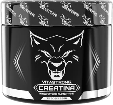 Creatina Monoidrata Creapure, 100% Creatina in Polvere Fine e Solubile per Pre Workout, Intra Workout e Post Workout, Alternativa a Creatina Capsule e Creatina Compresse, Creatina Vitastrong 250g