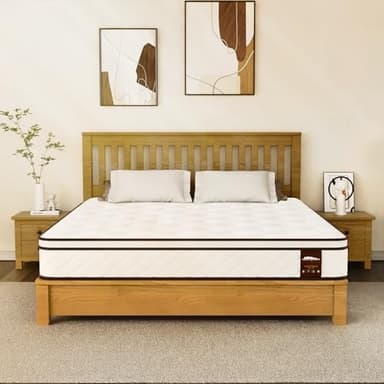 wowttrelax Materasso 140x190 24 cm, Materasso Matrimoniale di Media Rigidità, Memory Foam e Molle, Tessuto Antibatterico e Traspirante, Ortopedico, con 7 Zone di Supporto