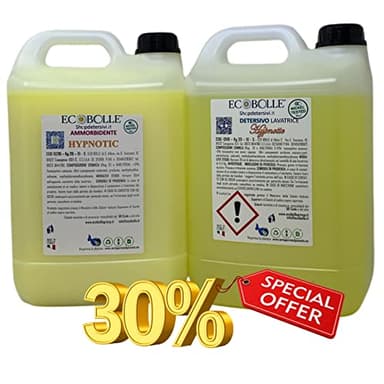 ECOBOLLE OFFERTA -30%: Detersivo per Lavatrice e Ammorbidente Olimpia, Super Profumati e Concentrati 10KG