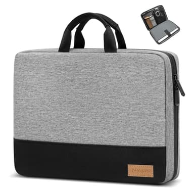 Bagasin Custodia Borsa Porta PC, 17 17,3 Pollici Sleeve per Laptop TSA Resistente all'Acqua, Borsa/Caso da Trasporto per Computer Compatibile con HP, Dell, Lenovo, Asus Notebook