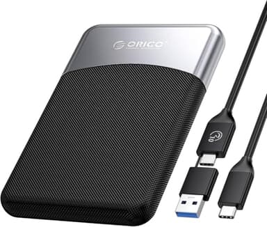 ORICO 2TB SSD esterno con cavo USB C 2 in 1, unità portatile a stato solido USB 3.2 Gen 1 fino a 460MB/s, archiviazione affidabile per smartphone USB-C, PC, tablet, Labtop - M25PRO
