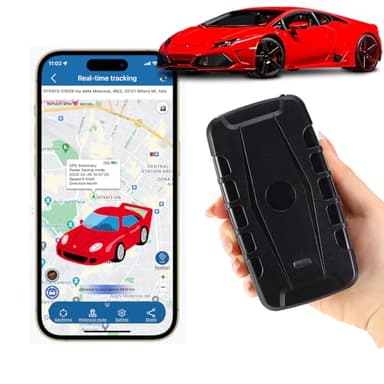 TKMARS Localizzatore GPS per Auto 20000mah GPS Tracker senza Abbonamento 240 Giorni in Standby con App Gratuito, Forte Magnetico TK918