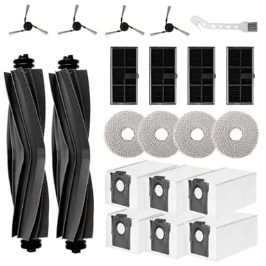 Kit di accessori compatibile con Dreame X40 Ultra Complete/ X40 Ultra / L40 Ultra Robot Aspirapolvere Ricambi, Spazzola Principale Spazzole Laterali Filtro Mop Sacchetti Polvere per aspirapolvere