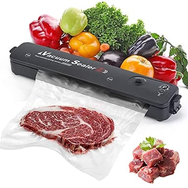 Macchina Sottovuoto Alimenti, 2 in 1 Macchina Sottovuoto Professionale Sottovuoto Macchina per Alimenti Portatile, Macchina Sottovuoto per Alimenti Foodsaver con 10 Sacchetti