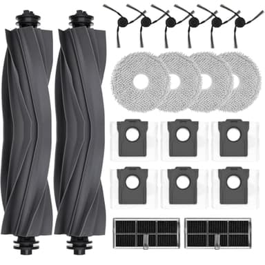 Set di accessori per dreame X40 Ultra Complete / L40 Ultra, Saprdii 6 sacchetti per la polvere, 4 salviette, 2 spazzole rotanti, 2 filtri, 6 spazzole laterali, X40 Ultra Complete, set di pezzi di